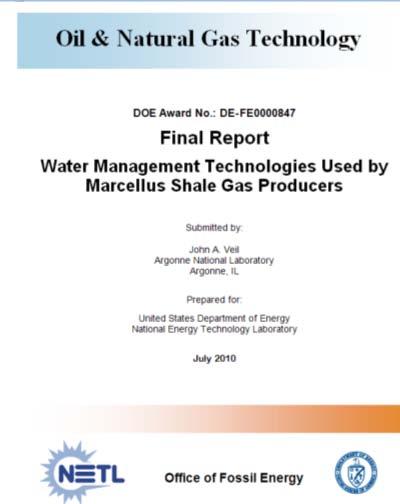 New NETL-Funded Report by Argonne July 2010 deliverable from Texas A&M and