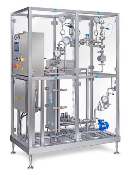 GEA Industrial homogenizers are machines made by two essential elements: a compression block, which allows to pump the product with a high pressure and a homogenizing valve, able to micronize