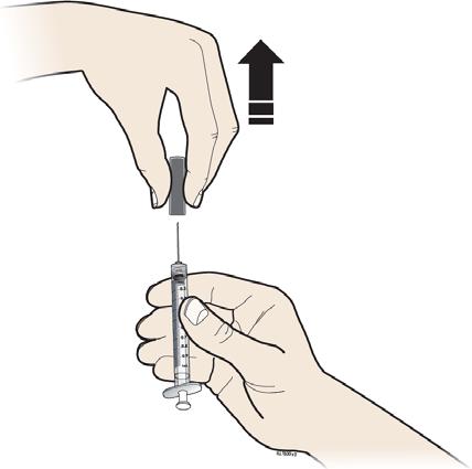 Pull back on the plunger and draw air into the syringe that is the same amount (ml) as the dose of NEUPOGEN that your healthcare