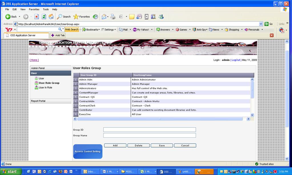 C. SYSTER USER-ACCESS RIGHT ALLOCATION The system assigns specific access rights on each module,