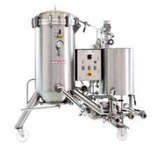 US EARTH FILTERS FROM 2 UP TO 5 SQM Diatomaceous earth (D.E.) filters can be used for intermediate beer filtration by using adjuvants of