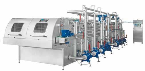 AUTOMATIC Pasteurization lines that are completely automatic. Each phase is managed by the PLC and, if required, can be interfaced with filling lines.