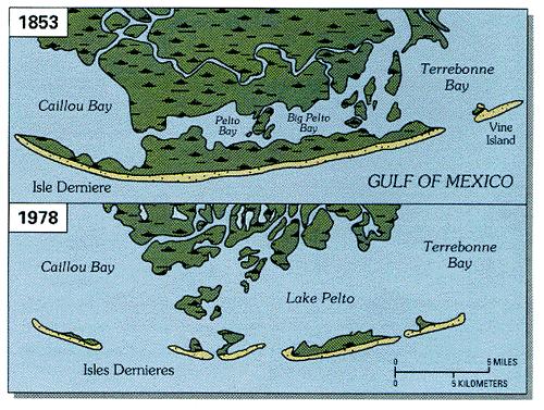 Isles Dernieres Before Hurricane Andrew