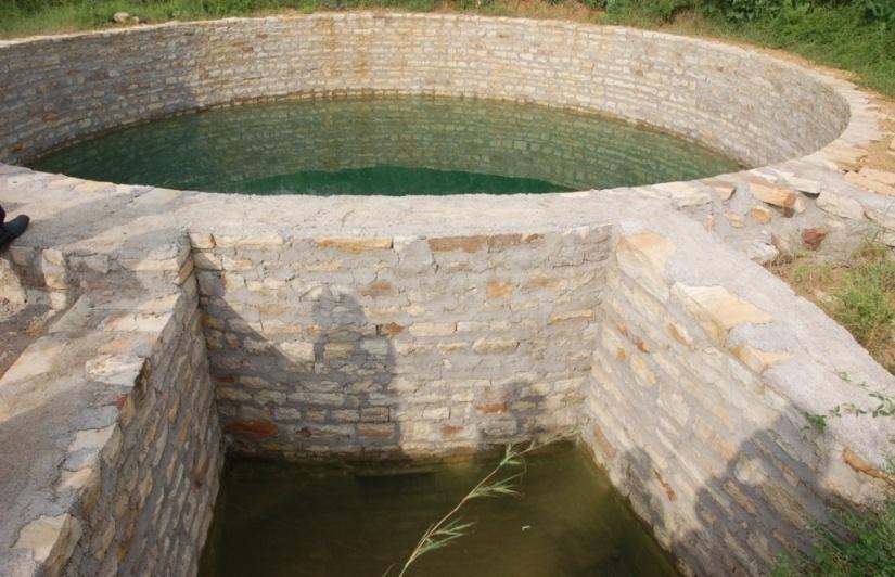 Construction of dug wells and recharge