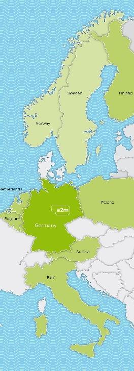 Energy2market in Europe Establishing subsidiaries in Europe since 2015 Salzburg (Austria), Benelux, Helsinki (Finland),
