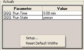 Step 2. Prepare the LC modules 4 Set up to view real-time parameter values (actuals).