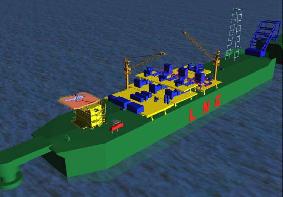 Deck Layouts Overall layout The design concept is a steel hull with an external turret and tandem off-loading. The design can be easily adjusted for spread mooring and/or side-by-side off-loading.
