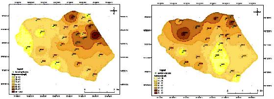 3: Spatial variation of distribution of TDS in study area Fig.