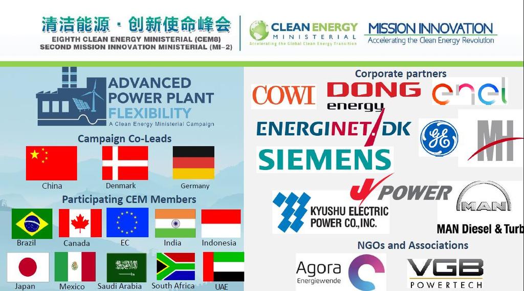 Global Attention to Power Plant Flexibility Advanced Power Plant Flexibility Campaign (APPF) was carried out as one of the activities of Clean Energy Ministerial from 2017 to 2018, coordinated by IEA.