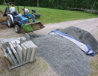 An average pallet of flagstone will have some oddly shaped and colored stone, some stone with cracks, and some stone with horizontal seams that make them prone to splitting.