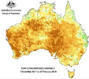 The majority of Australia s wool producing country experienced a hot summer, with the mean temperature anomaly for most wool regions being between one to three degrees above average, with the worst