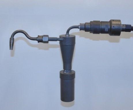 There exist also sampling designs where plane filter is fixed to the sampling nozzle and cone. This combination functions as a container for particulate matter.