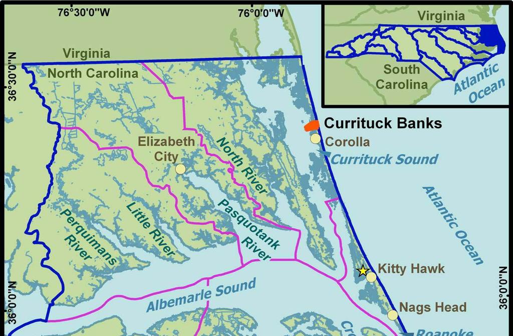 Chapter 2: Currituck Banks Component southwest,