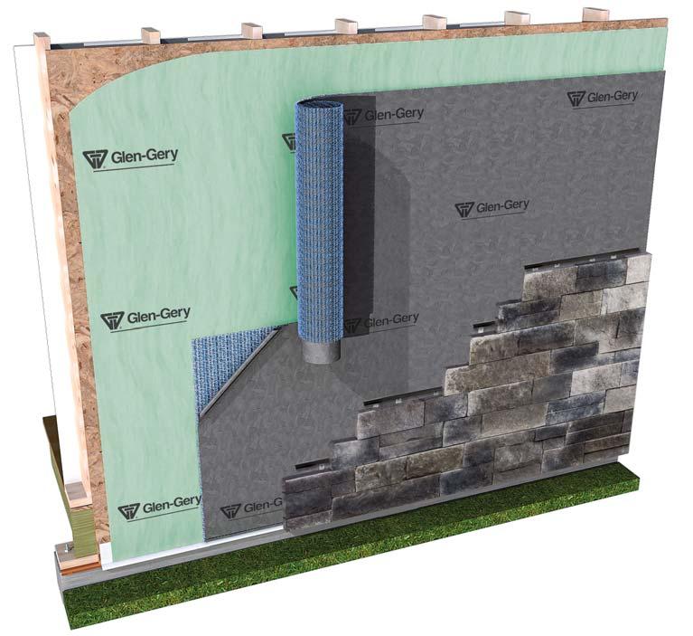 It is an excellent secondary weather barrier that helps deflect water and wind-driven rain, yet is designed to breathe to assist trapped moisture vapor to escape, helping walls dry faster.