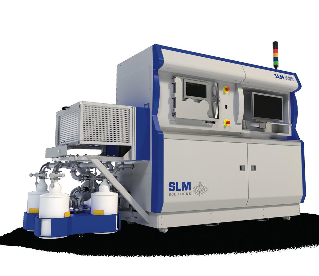 SLM 500 The Selective Laser Melting Machine SLM 500 provides a large build envelope of 500 x 280 x 365 mm³ and