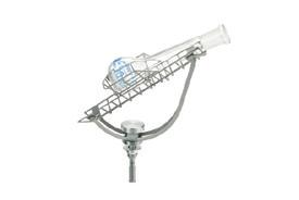 An adjustable titanium sample holder is supplied as standard with the Cubis pharma balance.
