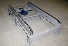 configurations not conveyable on roller conveyors.