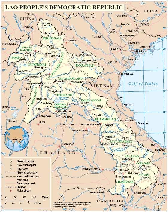 Climate Change Country Profile: Lao People s Democratic Republic 1. Country description 1.
