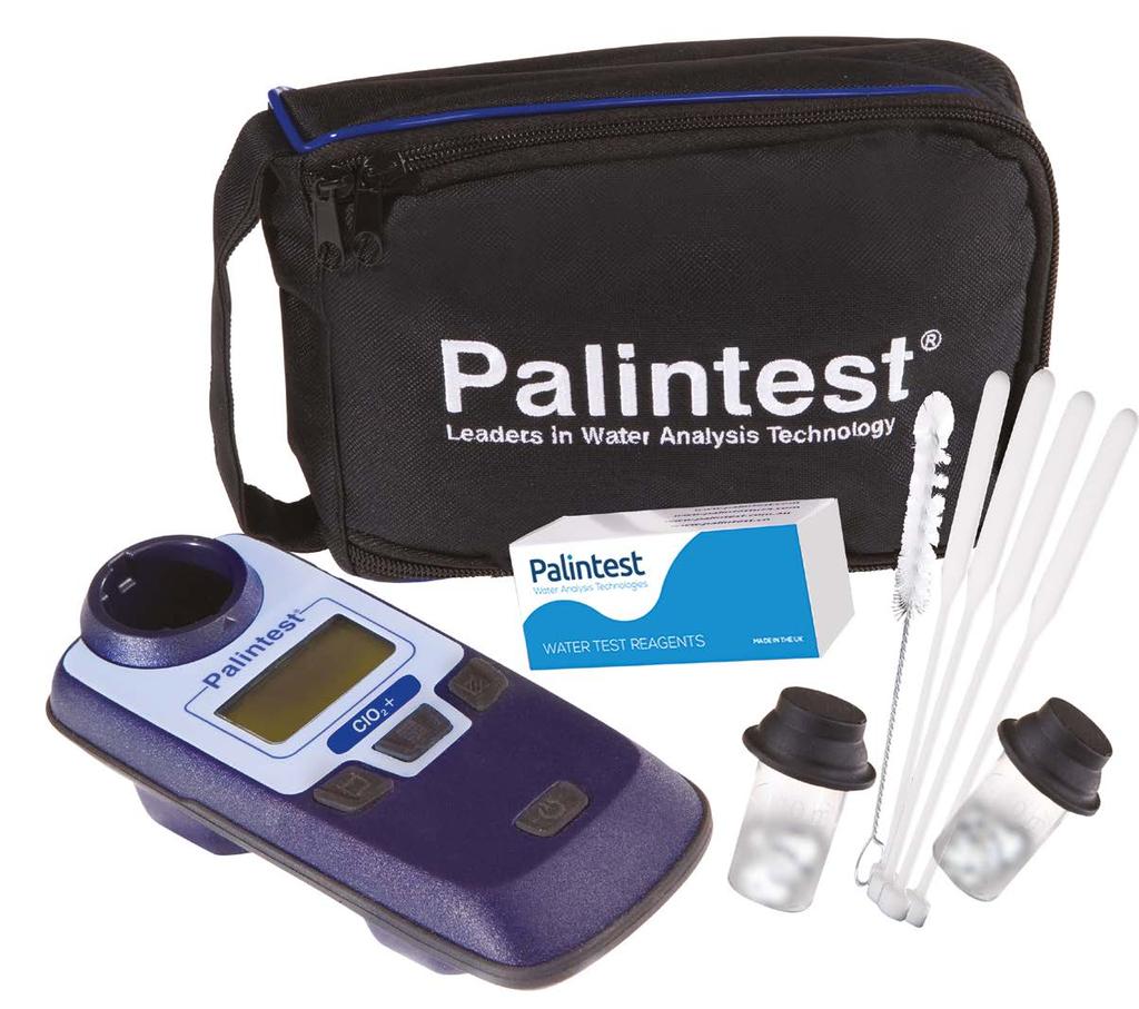 Ideal for drinking water, wastewater treatment and bottled water production The Compact ClO2+ meter, soft case The original Palin system was designed for monitoring of all forms of chlorine.