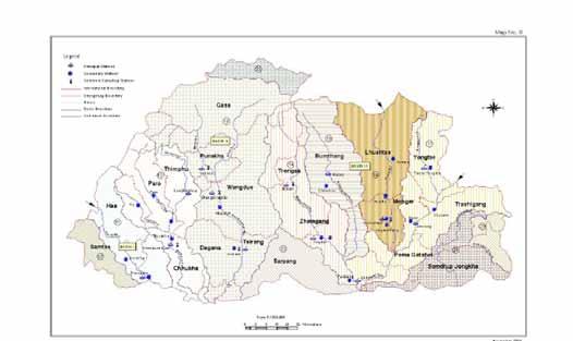 Water Uses Water users in Bhutan draw water from three distinctively different sources Main Rivers Provide water for hydropower generation, waste assimilation, tourism/recreation and ecology