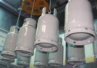 The hydrostatic testing of the heat treated LPG cylinders can be