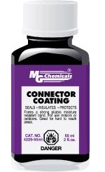 Connector Coating 4229 A high performance replacement for standard electrical tape and shrink wrap. Seals, insulates and protects exposed wires, metal, and plastic.