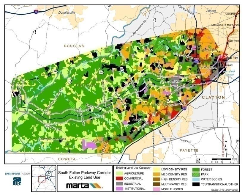 Land Use and Development Trends Very rural and/or suburban land use patterns
