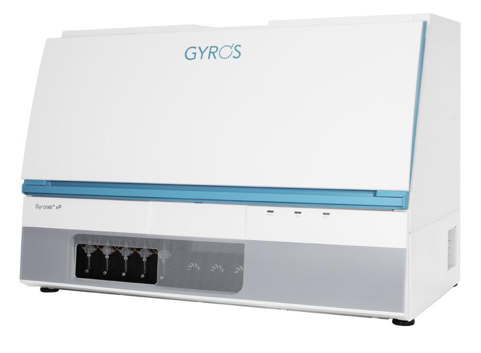 Gyrolab xp workstation Product Information Sheet Nanoliter-scale immunoassays generating high quality data Automated assay workflows High throughput with unattended operation Fast time to result: up