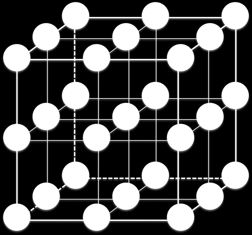 The cesium chloride lattice.