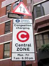 Box 3.10: London new urban road pricing: Cordon Tolling since April 2003 (30% traffic decline, 60.000 less cars per day, - greater than expected) Sources: Transport for London: http://www.tfl.gov.
