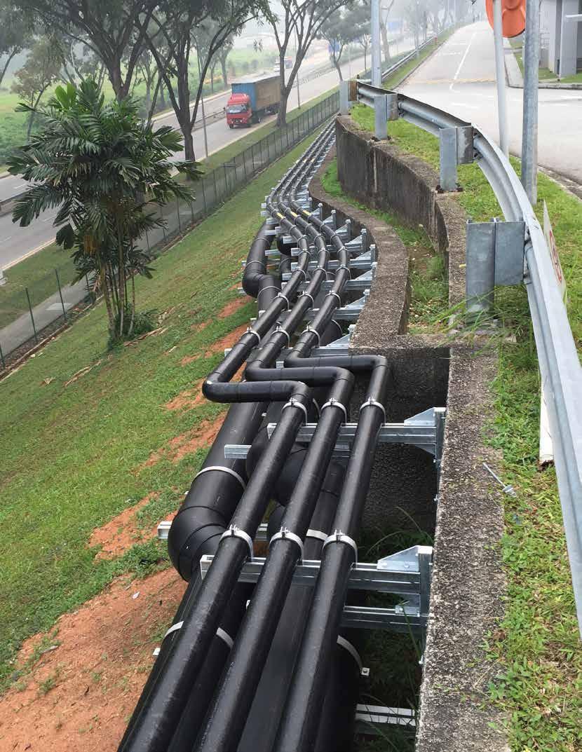 Pipes made of PE offer a variety of industrial application options.