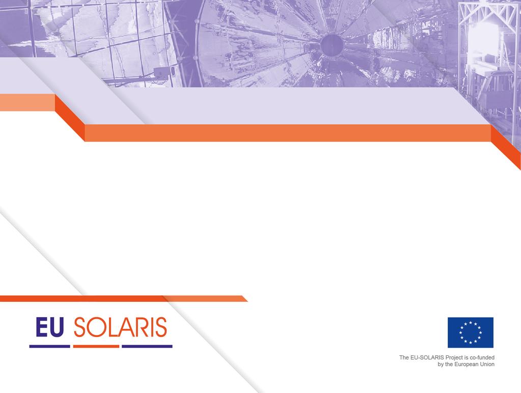 EU-SOLARIS The European Research Infrastructure for Concentrated Solar Power Commercial and research CST applications in Cyprus