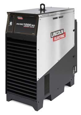 SAW INVERTER POWER SOURCES Lincoln Electric offers inverter technology for DC and AC SAW applications: Efficient power consumption reducing operating costs, High duty cycle: 1 000 A at 100% (40 c),