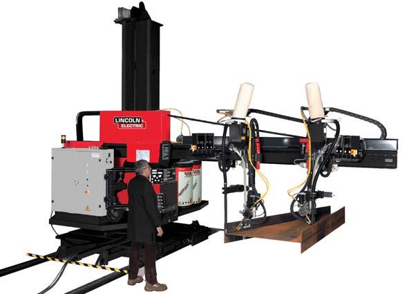 The BEAM-MATIC system is used to weld beams of constant or varying cross-section in widths between 220 and 2 000 mm *.
