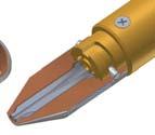 Beveling tool with tilting nozzle** Strip cutting tool** VXK cutting tool 1 2 * : integrated ignitor