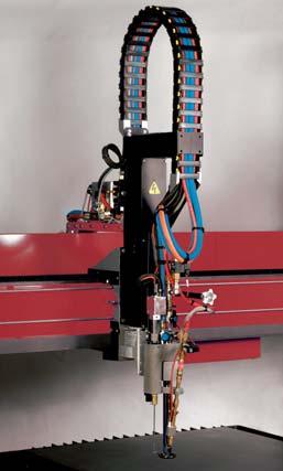 Its robust design enables it to support the high temperatures found on flame cutting applications up to 900 mm thick.