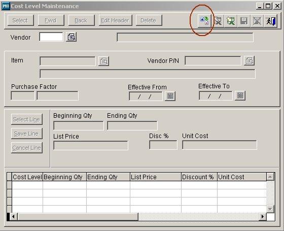Purchase Orders A new option is now available on the Item Cost Level dialog that will allow you