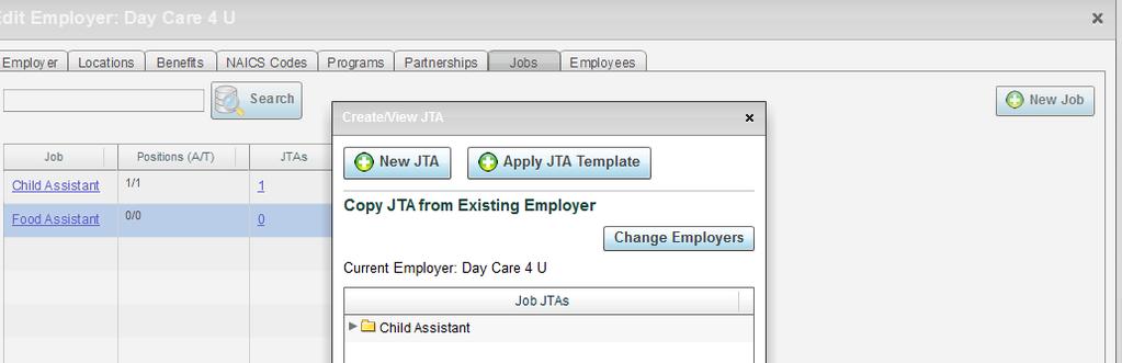 Note: You can click on Back to Default Employer button to go back to the employer you were currently viewing.