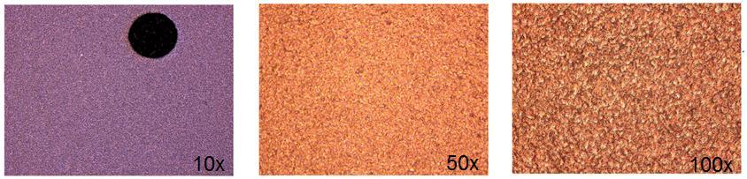 An analysis of the experimental results showed that the following factors have a strong influence on the microstructure of the deposited copper surface: current density, copper and sulfuric acid