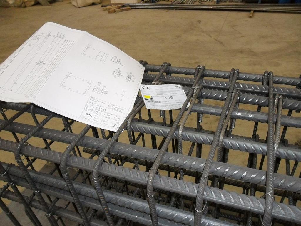 Reinforcing 2 Reinforcing: barcode label during the reinforcement setup By reading bar