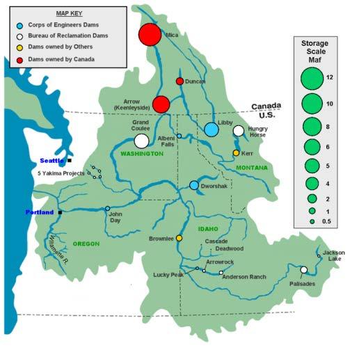 The Columbia River Basin Treaty projects roughly doubled