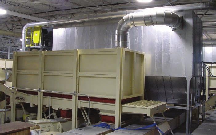 Air Classifiers Cross Stream Separator For the separation of low density fraction out of pre-shred production waste, mixed construction waste, plastic waste from the pulper as well as municipal and