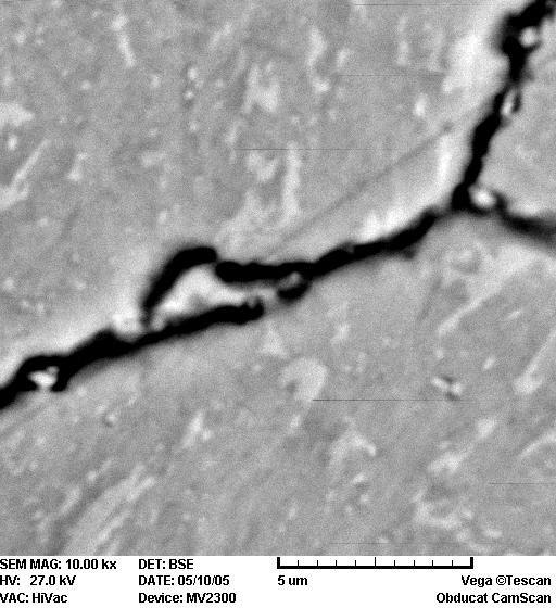 3 (c) indicates Mo distribution scanned along line (A-A) showing higher Mo concentration of the precipitate.