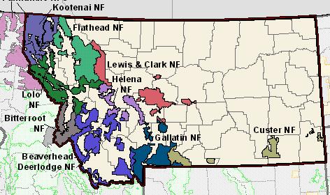 Montana Forest Ownership Source: USDA Forest Service FIA Program 19.