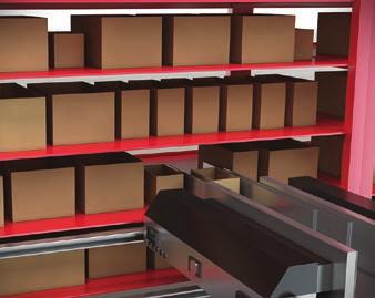 can dynamically match product size and shape attributes to available locations in the AS/RS shelving system, providing: Increased storage density and capacity of the existing footprint Automated