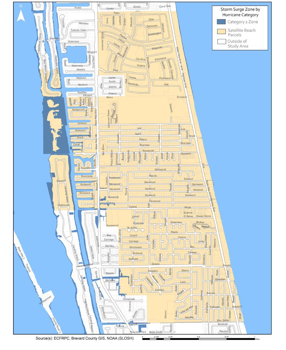 City of Satellite Beach Intro Situated on an barrier island between the Banana River and the Atlantic Ocean 15 miles south of Cape Canaveral Air Force