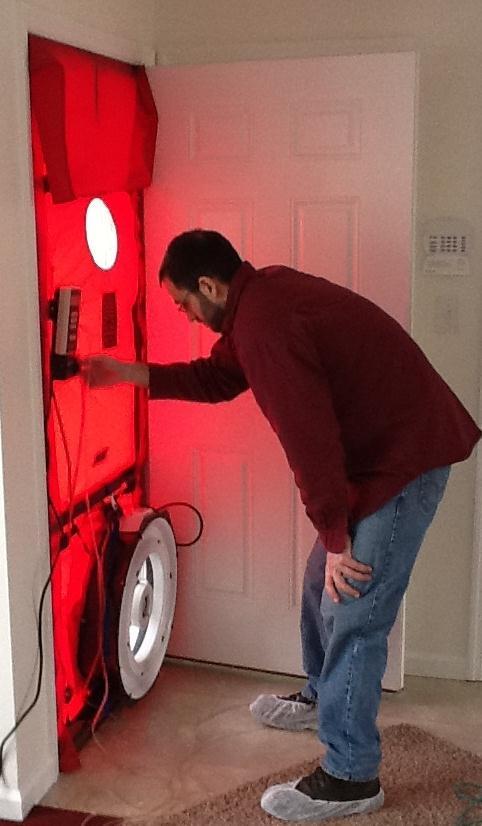 amount of infiltration and also to determine the locations of infiltration. This requires a blower door.