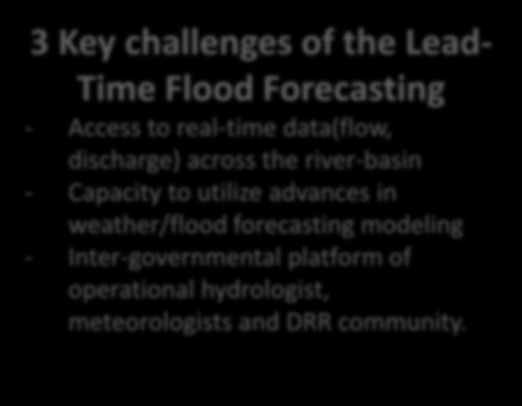 utilize advances in weather/flood forecasting modeling -