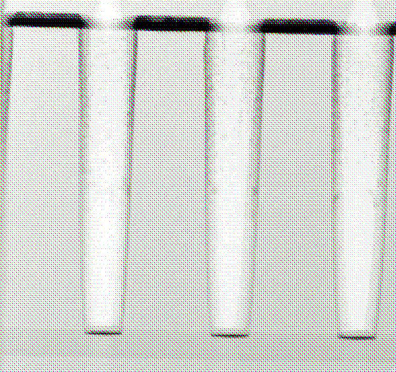 12 µm diameter by 1 µm deep vias are shown without (d) and with seed enhancement (e) and