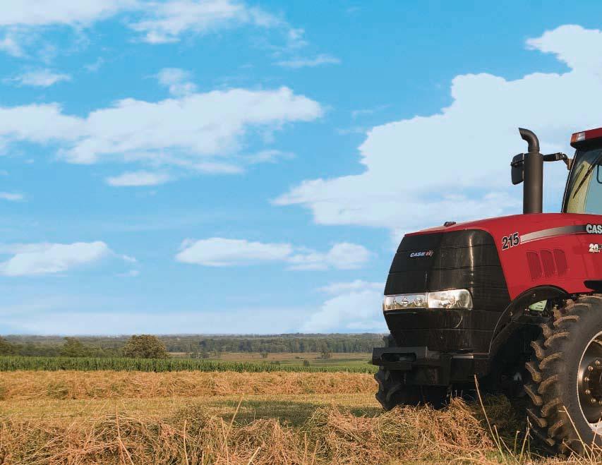EVERY DAY, YOU DEMAND MORE. MORE FROM THE LAND. MORE FROM YOURSELF. MORE FROM YOUR EQUIPMENT. SO CASE IH DELIVERS MORE. MORE TIME-SAVING DESIGNS. MORE PRODUCTIVITY- BOOSTING FEATURES.